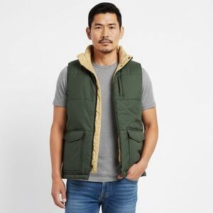 IZOD performance reversible vest Green / khaki Men’s Small